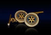Rotary Cufflinks with Diamonds